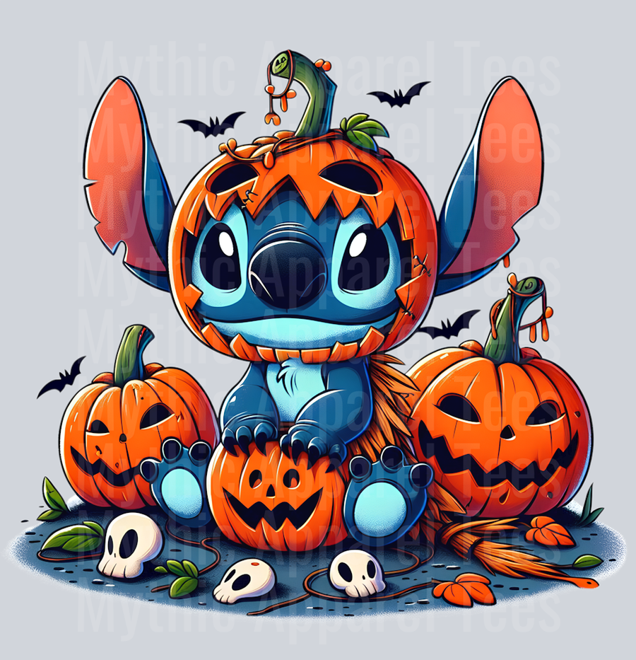 Stitch Halloween Transfer 3 DTF Stitch Halloween Transfers