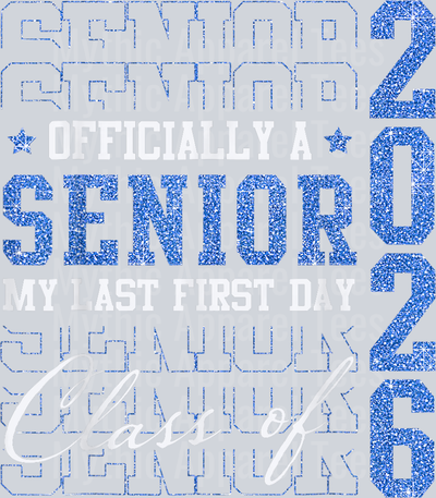 Officially Senior My Last First Day of School Class of 2026 T-Shirt
