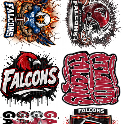 FALCONS NFL GANG SHEET 10 FULL SIZE IMAGES