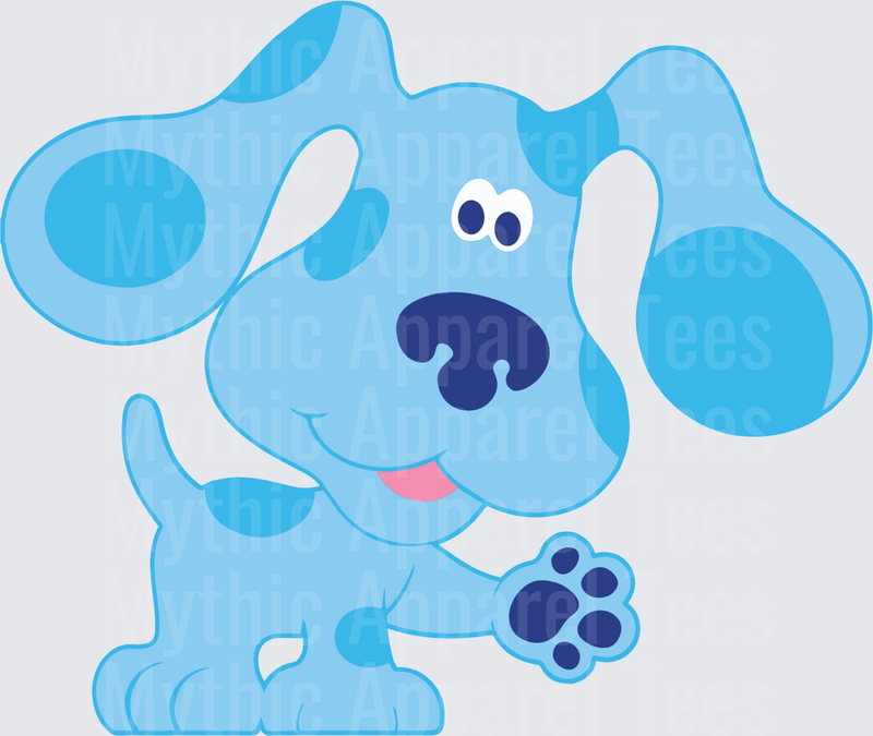 Blues Clues Blue Waving Paw Spotted Puppy Character