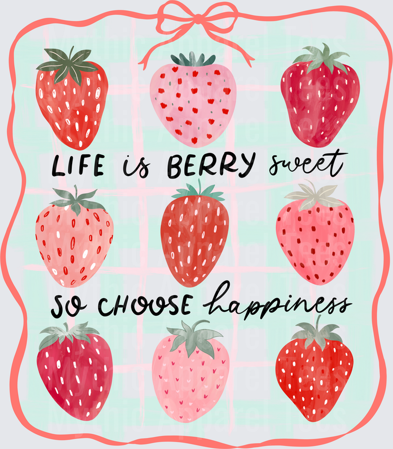 Strawberry Shortcake Life Is Berry Sweet Choose Happiness Grid