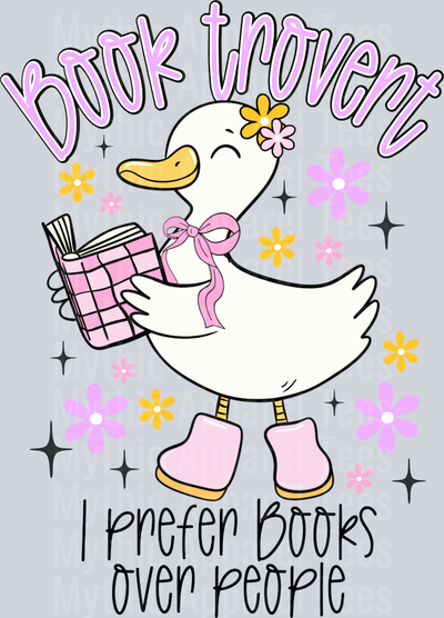 Book trovert goose DTF Goose Transfers
