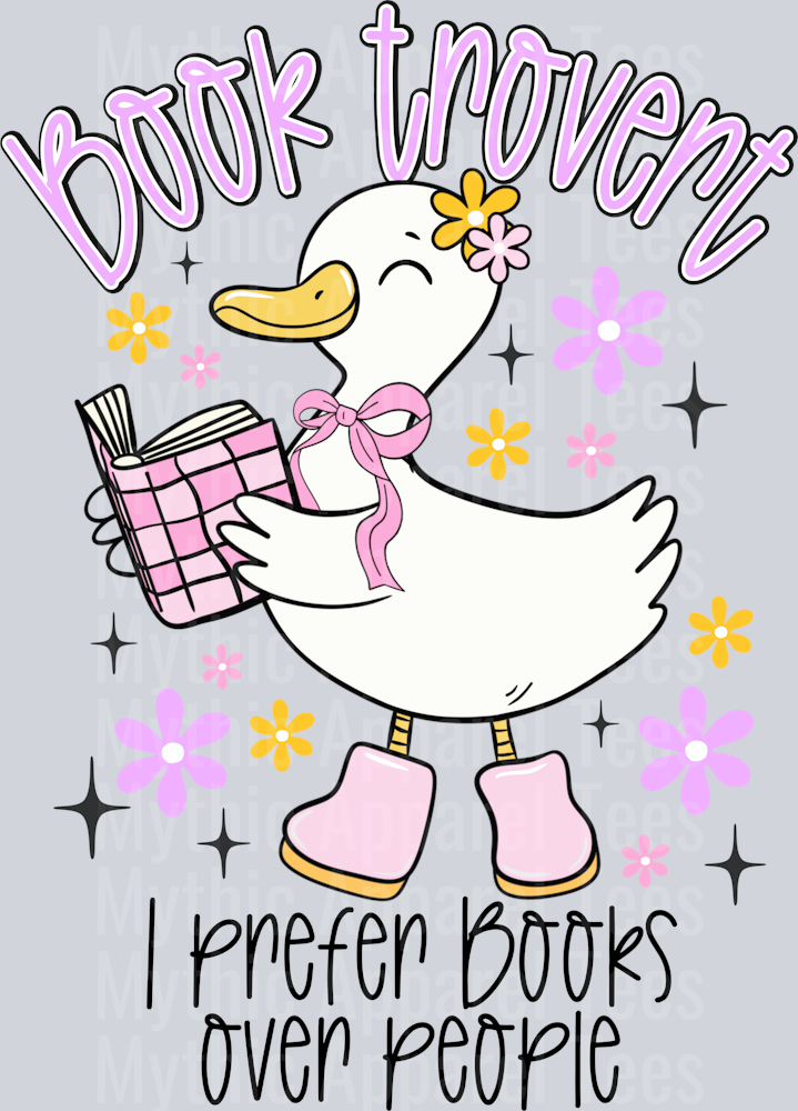 Book trovert goose DTF Goose Transfers