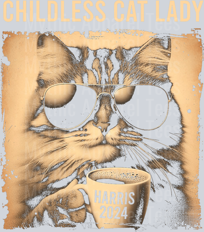 Childless cat lady coffee DTF Coffee Transfers