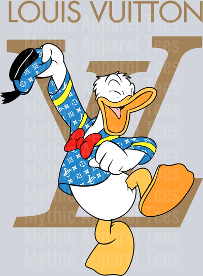 Donald Duck Disney LV Shirt DTF Luis Vuitton Transfers