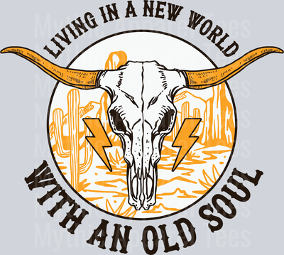 Living in a new world with an old soul 3 bull horn Western