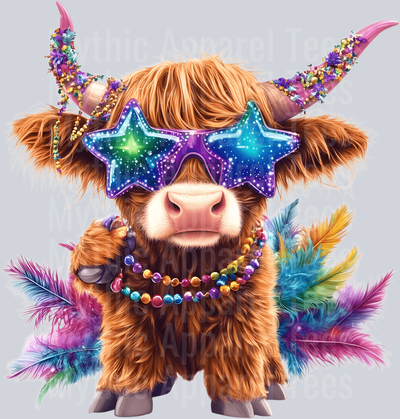 AZ811 Mardi Gras Highland Cow (37)