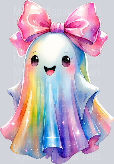 TD Iridescent Ghost Pumpkin PNG, Coquette Halloween Design, Iridescent Ghost Pumpkin Design, Halloween PNG, Girly Halloween Png, Cute Ghost Png