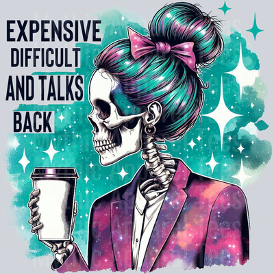 Expensive difficult and talks back DTF Skull Transfers