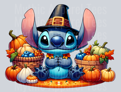 Stitch Thanksgiving 10 DTF Stitch Thanksgiving Transfers