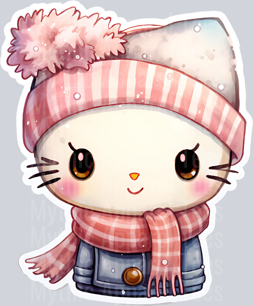 Bundled up Winter Season HK Hello Kitty Flowers