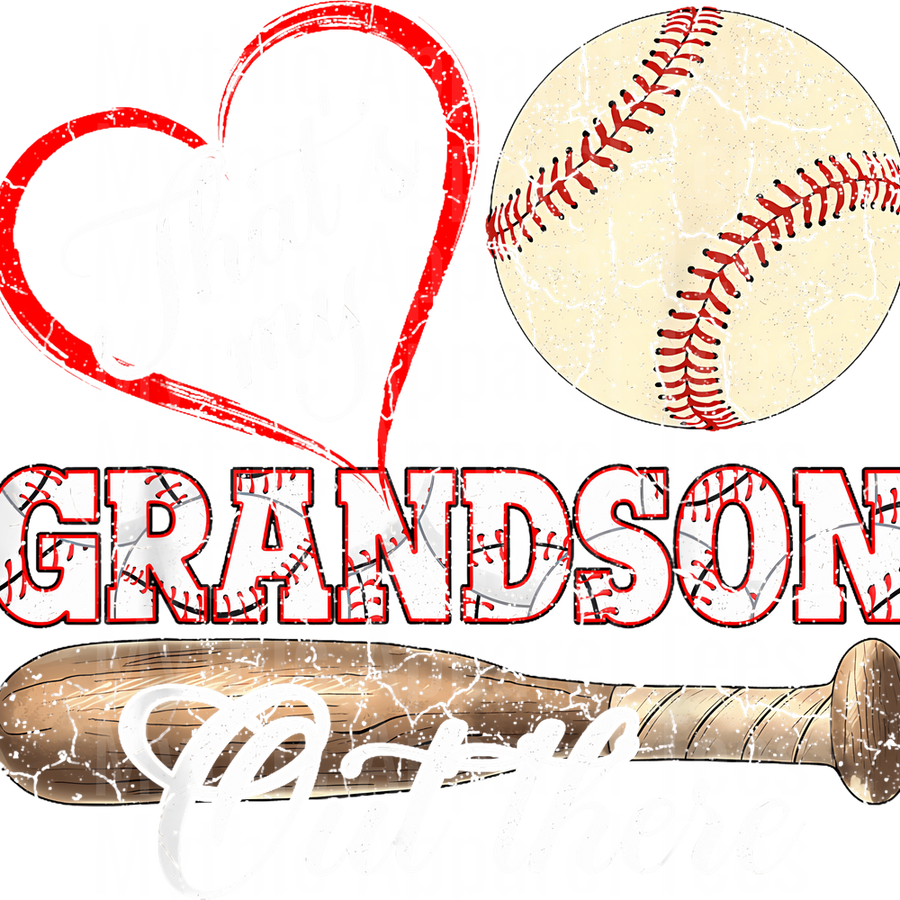 Grandma Grandpa Grandparents Baseball DTF Transfer