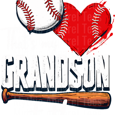 Grandma Grandpa Grandparents Baseball DTF Transfer