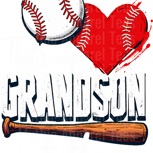 Grandma Grandpa Grandparents Baseball DTF Transfer