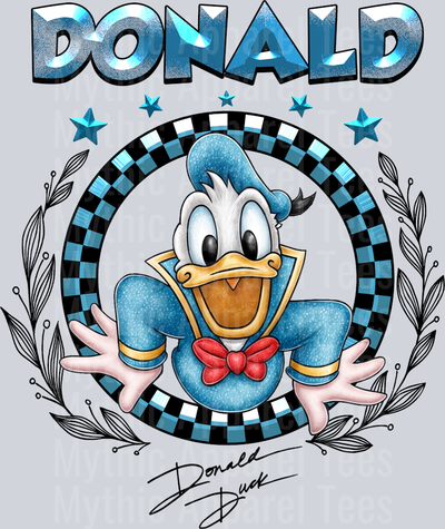 Donald Disney Classic Portrait with Signature Disney Classic