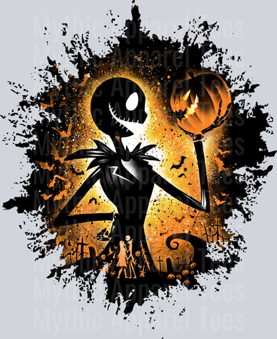 Jack Skellington Disney King Dark Silhouette Color Splash Crystal Ball Vision