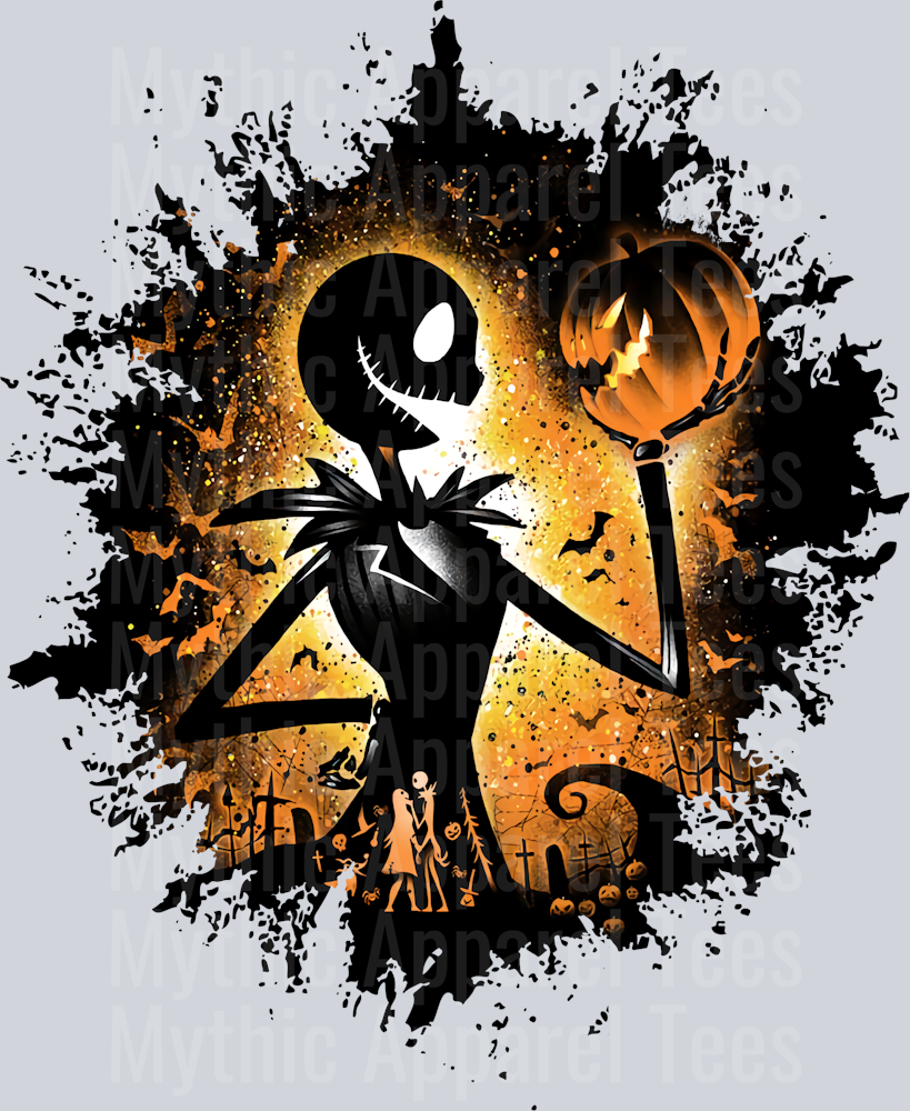 Jack Skellington Disney King Dark Silhouette Color Splash Crystal Ball Vision