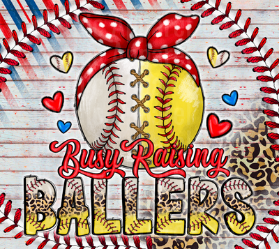 Busy Raising Ballers Softball Baseball