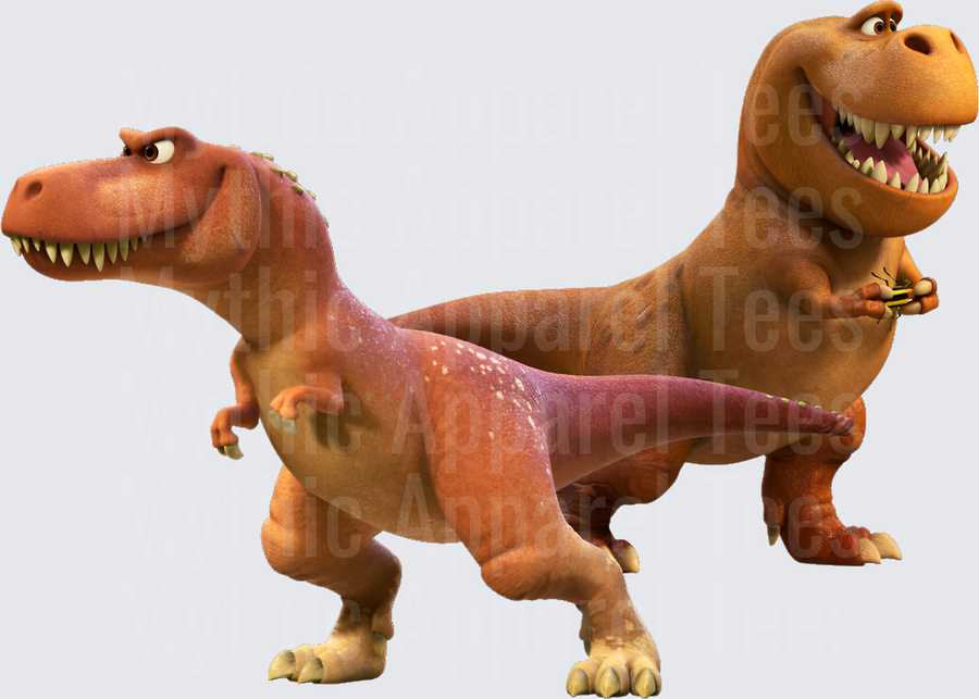 Ramsey and Nash T-Rex Cowboys from The Good Dinosaur Pixar duo