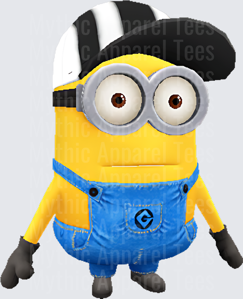 Minnions Dave Two-Eyed Minion Sideways Cap Blue Overalls