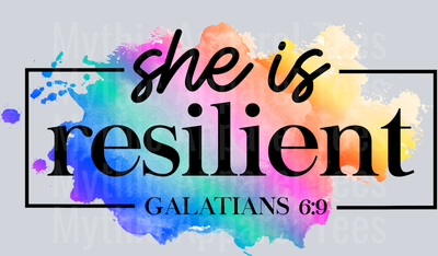 She is resilient DTF Religious Transfers