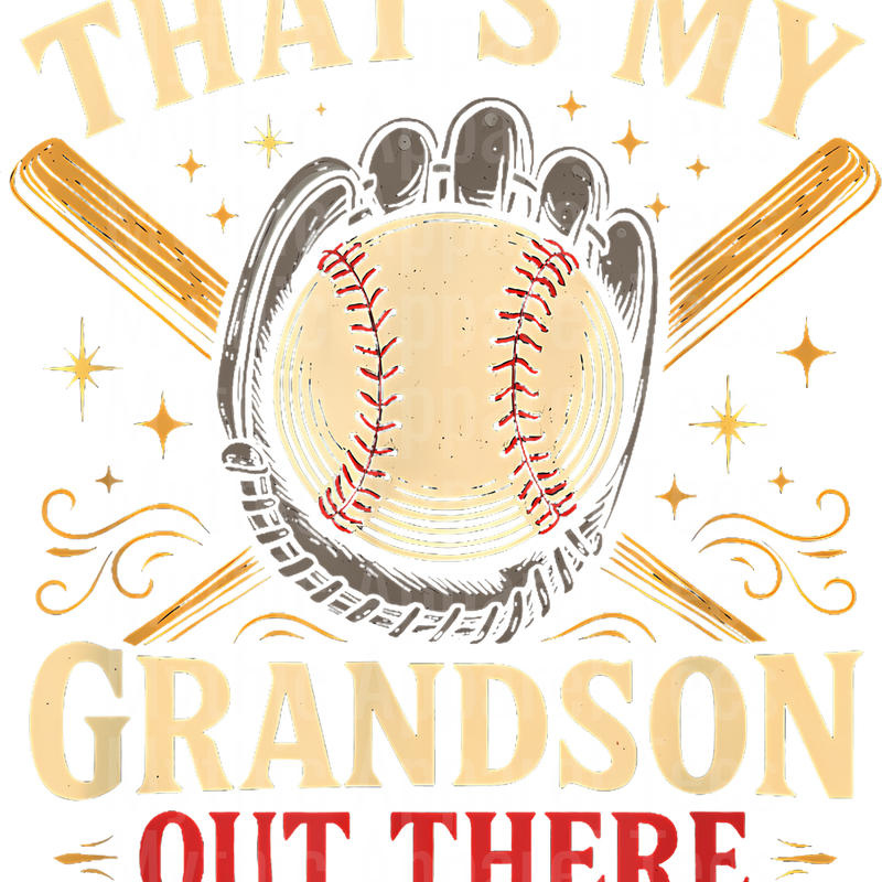 Grandma Grandpa Grandparents Baseball DTF Transfer