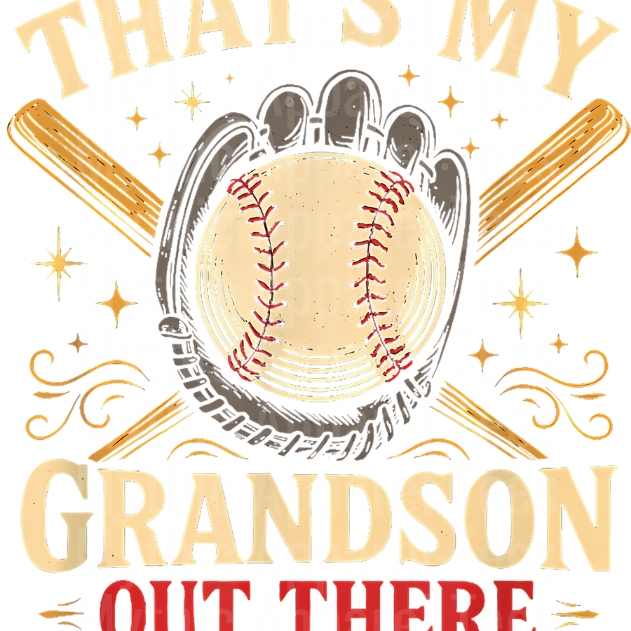 Grandma Grandpa Grandparents Baseball DTF Transfer