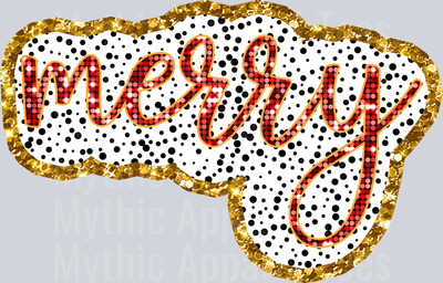 GLITTER MERRY RED
