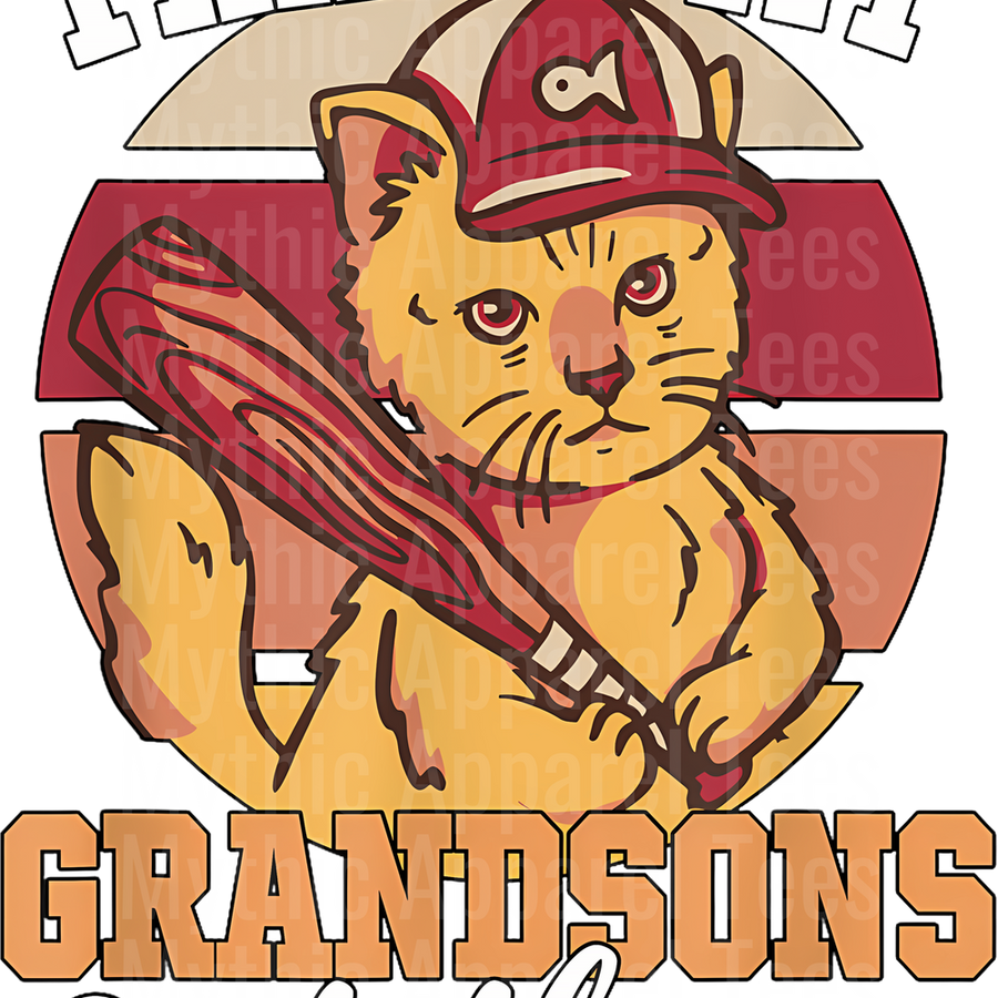 Grandma Grandpa Grandparents Baseball DTF Transfer