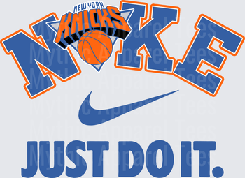 NIKE NBA Teams New York Knicks Just Do It Swoosh Mashup