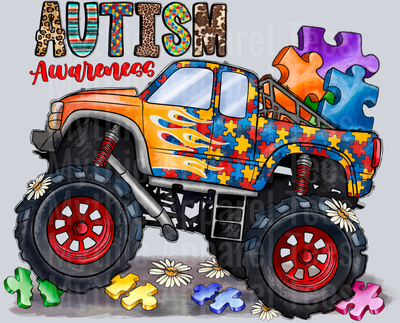 Autism Awareness Monster Truck