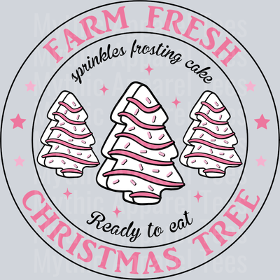 Farm fresh christmas tree little debbie christmas tree DTF Christmas Transfers