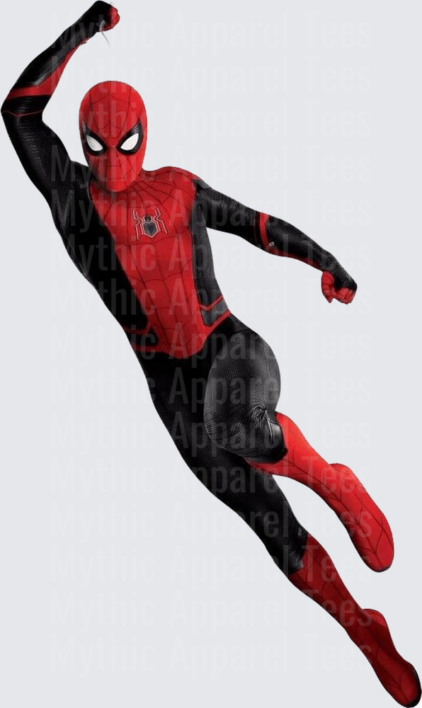 Marvel Super Heroes Spider-Man Far From Home Upgraded Suit Mid-Air Web-Slinging Pose