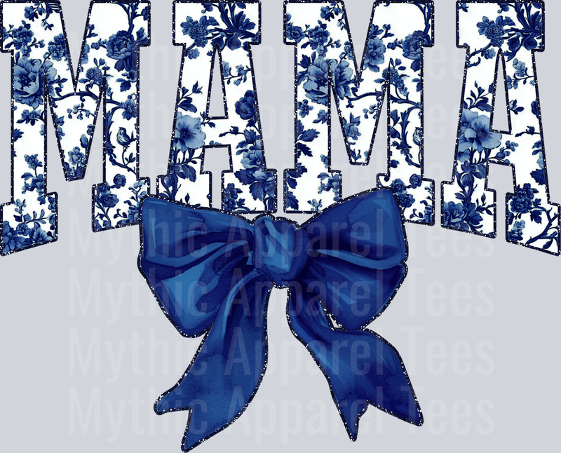 Navy Toile Mama