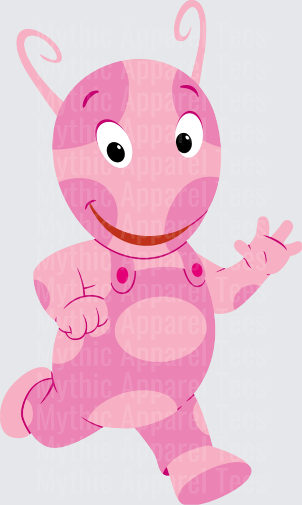 Uniqua The Backyardigans Pink Polka Dot Character Waving