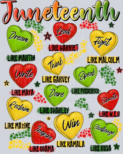Juneteenth Heart Candy