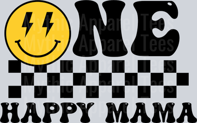 One Happy Mama DTF Birthday Transfers