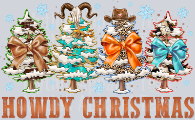 Howdy Christmas Snowy Christmas Tree