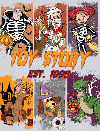 Toy Story Spooky Est 1995 Halloween Design DTF Disney Transfers