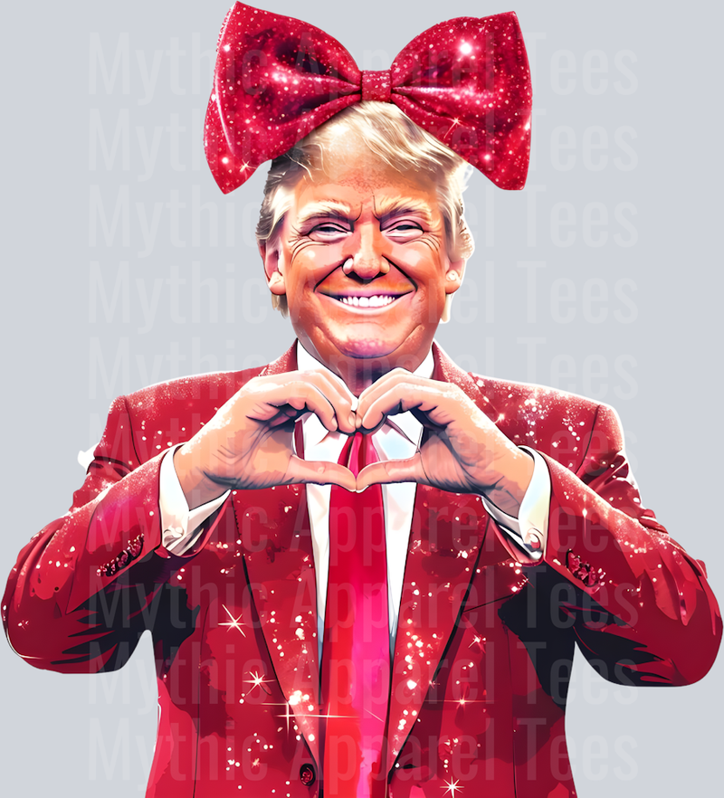 Trump Heart Hands Maga Style Combo Valentines Day Design