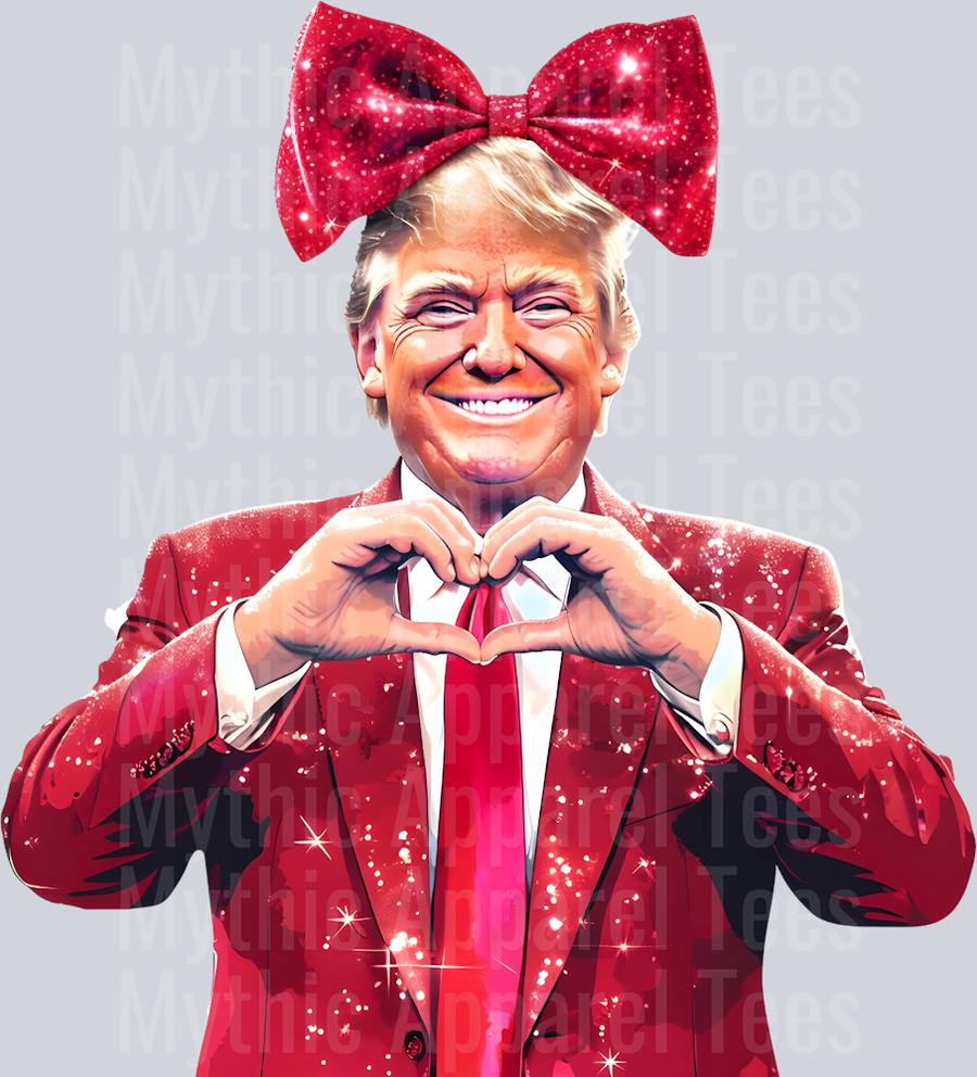 Trump Heart Hands Maga Style Combo Valentines Day Design