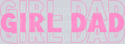 Dad Est 2025 Dad Loading New Dad Of Girls Retro Pink Dad DTF Father's Day Transfers