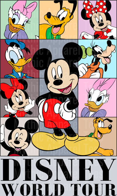 Disney World Tour Mickey Mouse Feat DTF Disney Transfers