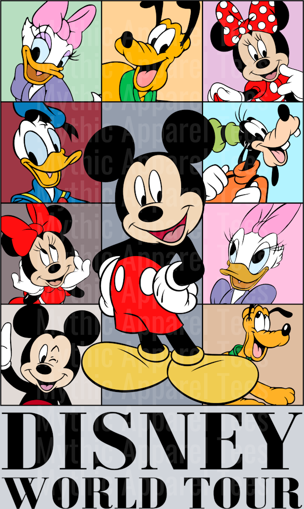 Disney World Tour Mickey Mouse Feat DTF Disney Transfers
