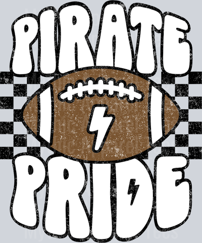 Pirate Pride School Spirit & Sports Football
