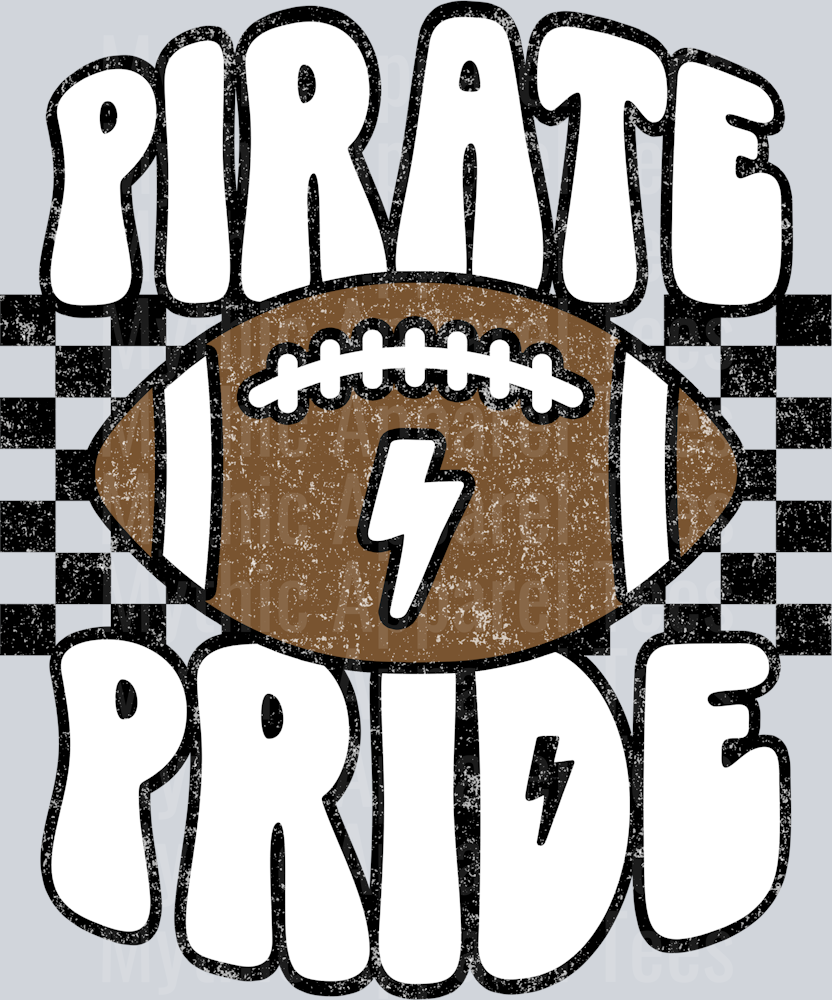 Pirate Pride School Spirit & Sports Football