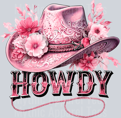 Howdy Cowgirl hat Cowgirl Western Southern Girl Pink