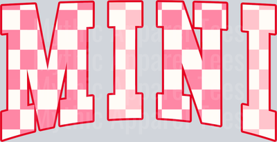 Checkered Mini Wavy Retro Funny Designs Valentines Day