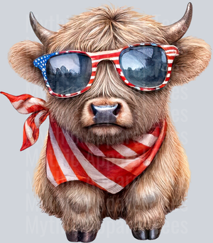 Patriotic Highland Cows