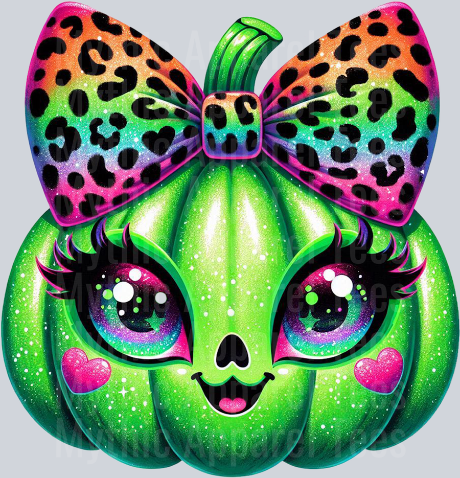 Neon Alien Pumpkin